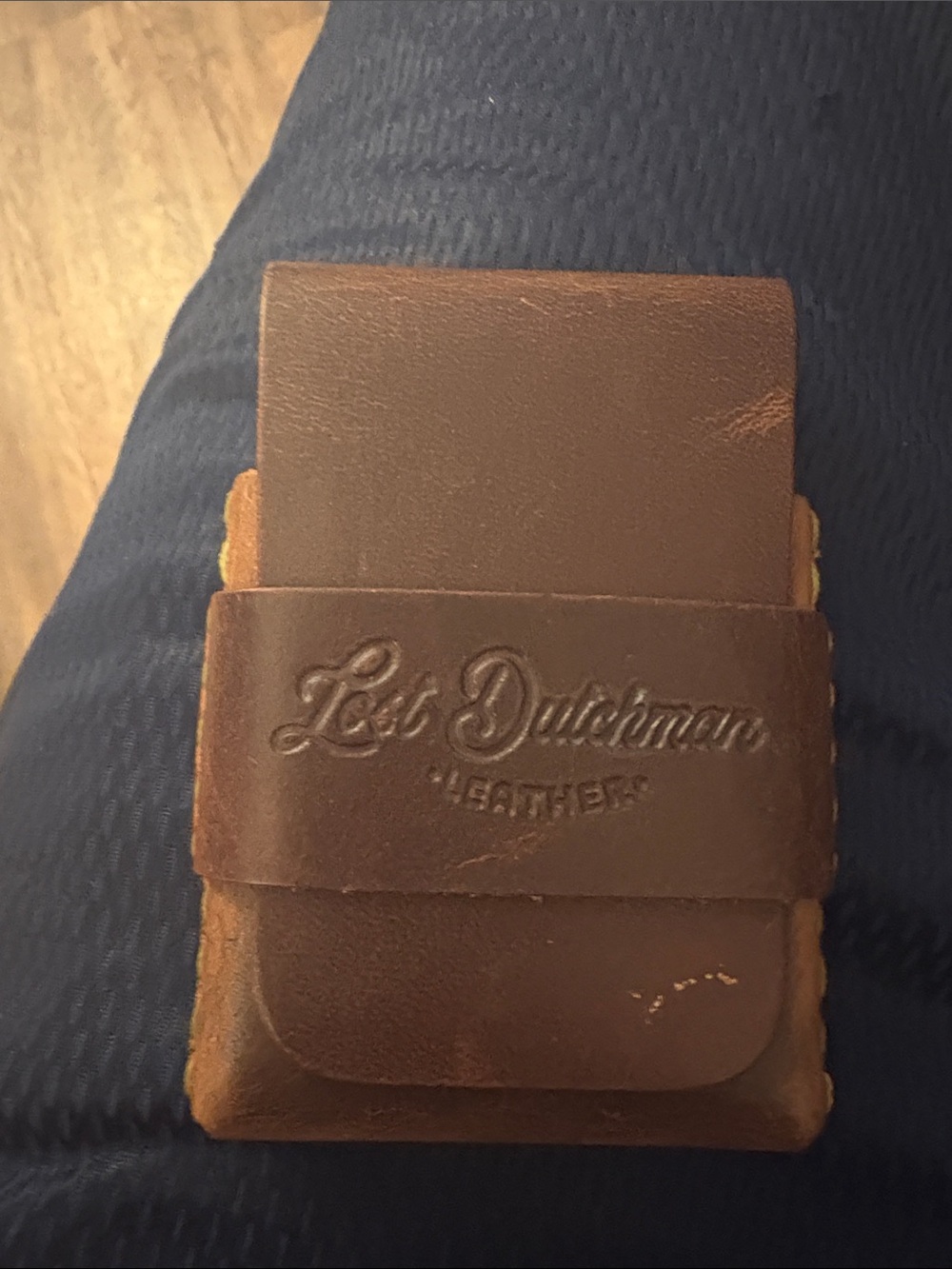 Brown Leather Card Wallet lost Dutchman leather